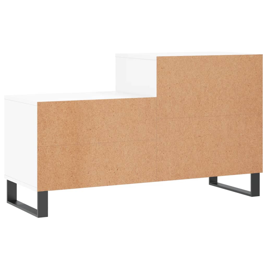 Scarpiera Bianca 102x36x60 Cm In Legno Multistrato - Image 2
