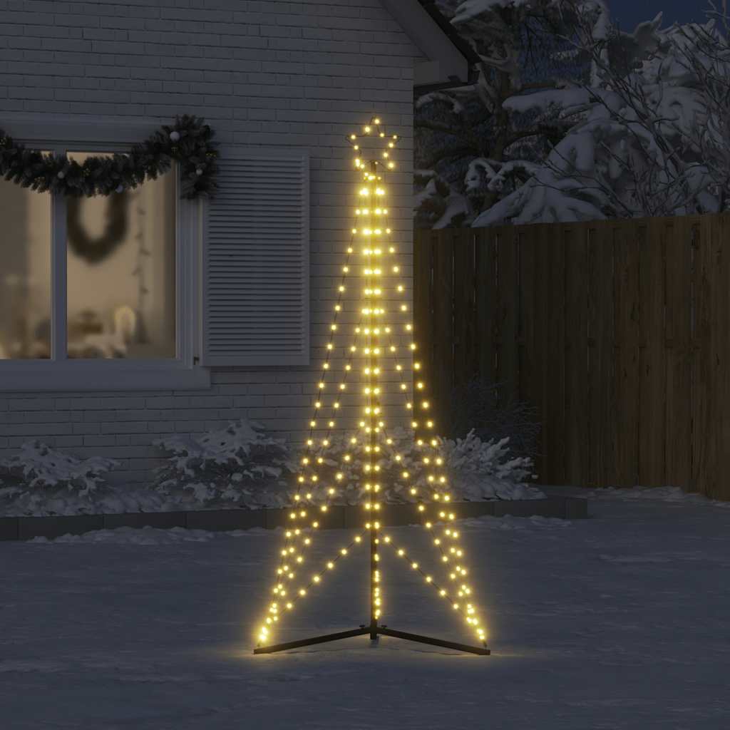 Albero Di Natale A Led 363 Led Bianco Caldo 182 cm - Image 4