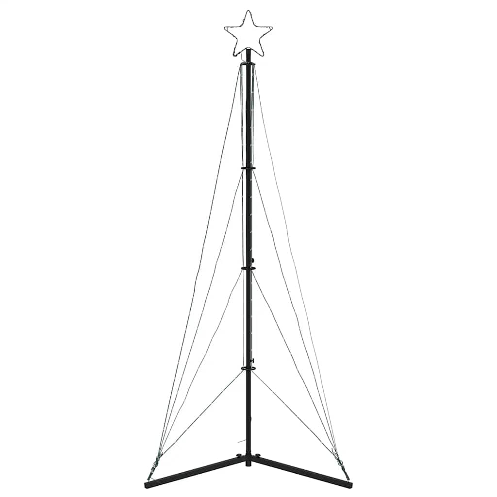 Albero Di Natale A Led 363 Led Bianco Caldo 182 cm