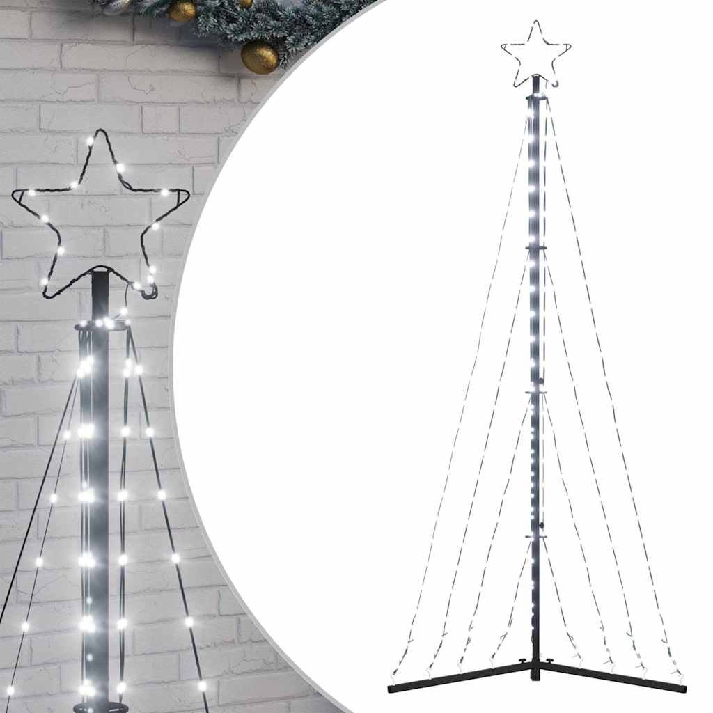 Albero Di Natale A Led 339 Led Bianco Freddo 187 cm - Image 4