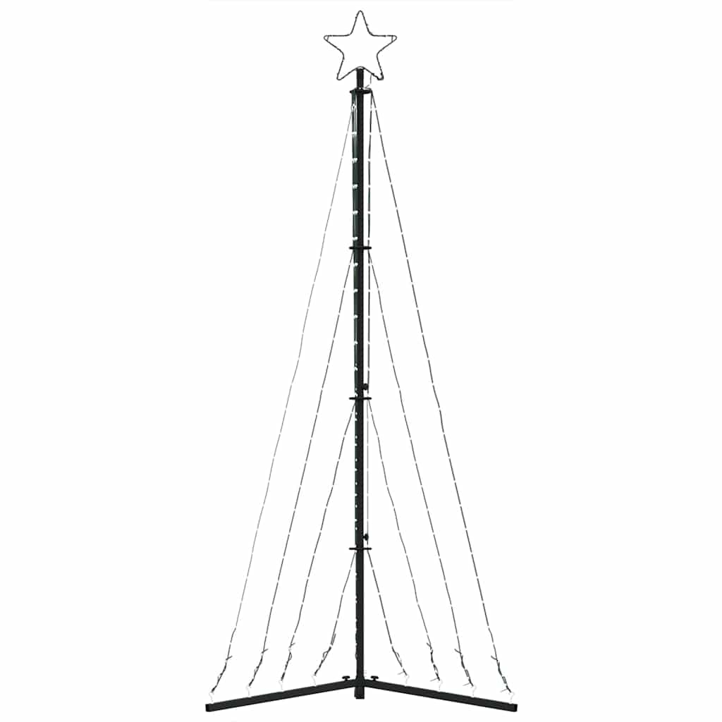 Albero Di Natale A Led 339 Led Bianco Freddo 187 cm
