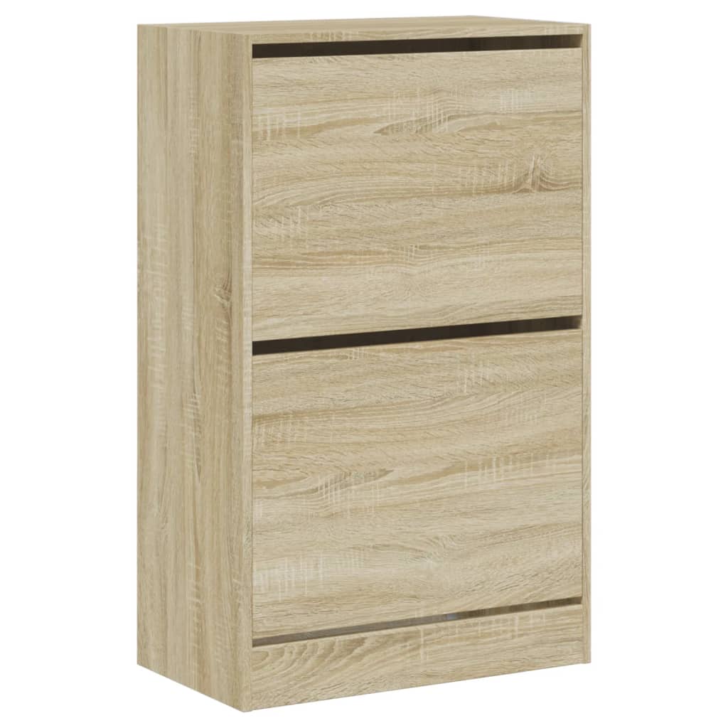 Scarpiera Rovere Sonoma 60x34x96,5 Cm In Legno Multistrato - Image 3