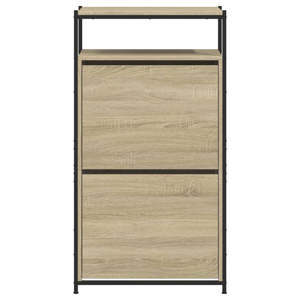 Scarpiera Rovere Sonoma 60x34x112 Cm In Legno Multistrato - Image 3