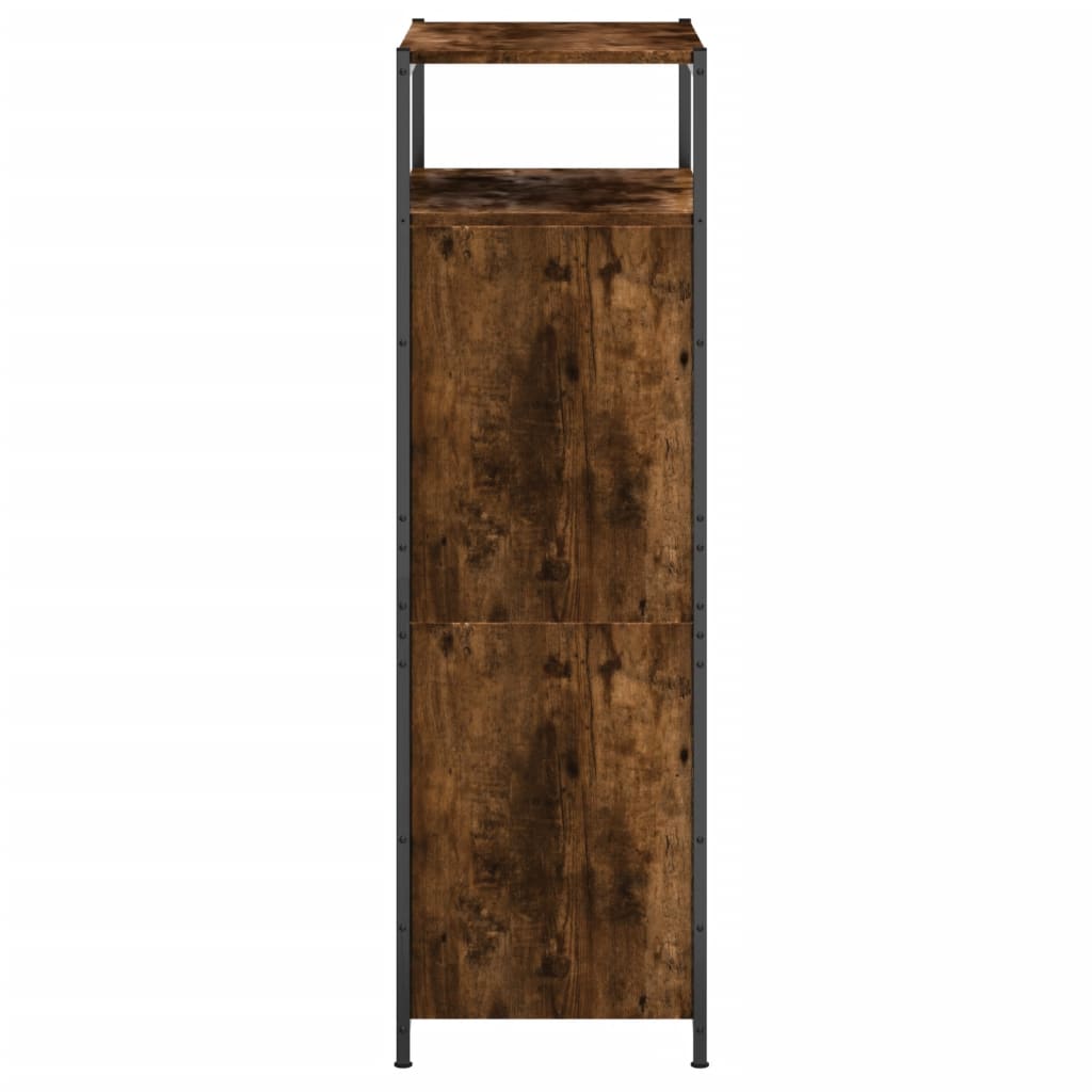 Scarpiera Rovere Fumo 60x34x112 Cm In Legno Multistrato - Image 5