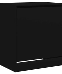 Scarpiera Nera 60x42x69 Cm In Legno Multistrato