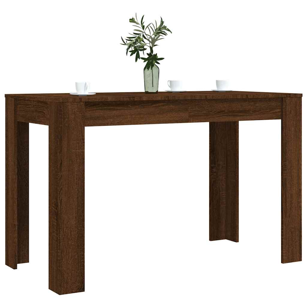 Tavolo Da Pranzo Rovere Marrone 120x60x76 Cm Legno Multistrato