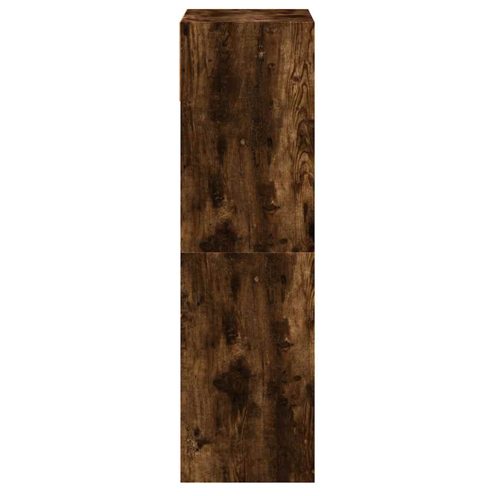 Scarpiera Rovere Fumo 60x34x116 Cm In Legno Multistrato - Image 4