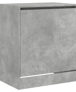 Scarpiera Grigio Cemento 60x42x69 Cm In Legno Multistrato