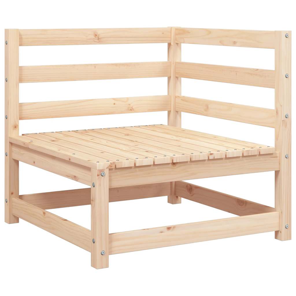 Divano Da Giardino Con Poggiapiedi 2 Posti Legno Massello Pino