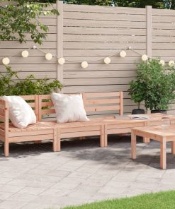 Divano Da Giardino A 4 Posti In Legno Massello Di Douglas
