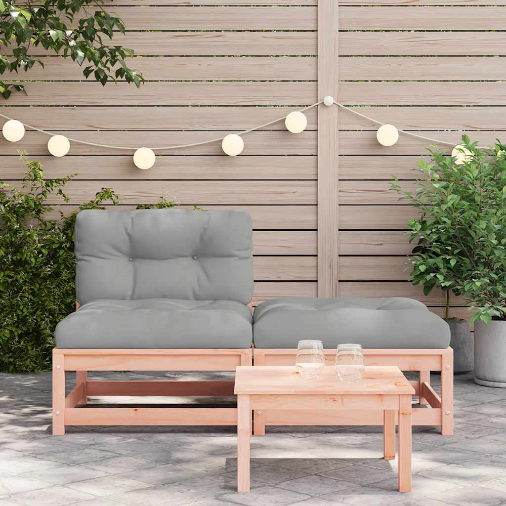 Divano Da Giardino Senza Braccioli Con Cuscini E Poggiapiedi