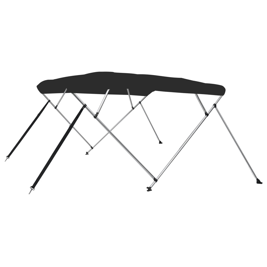 Bimini Di Prua Con Tendalino 4 Archi Nero 243x244x137 cm