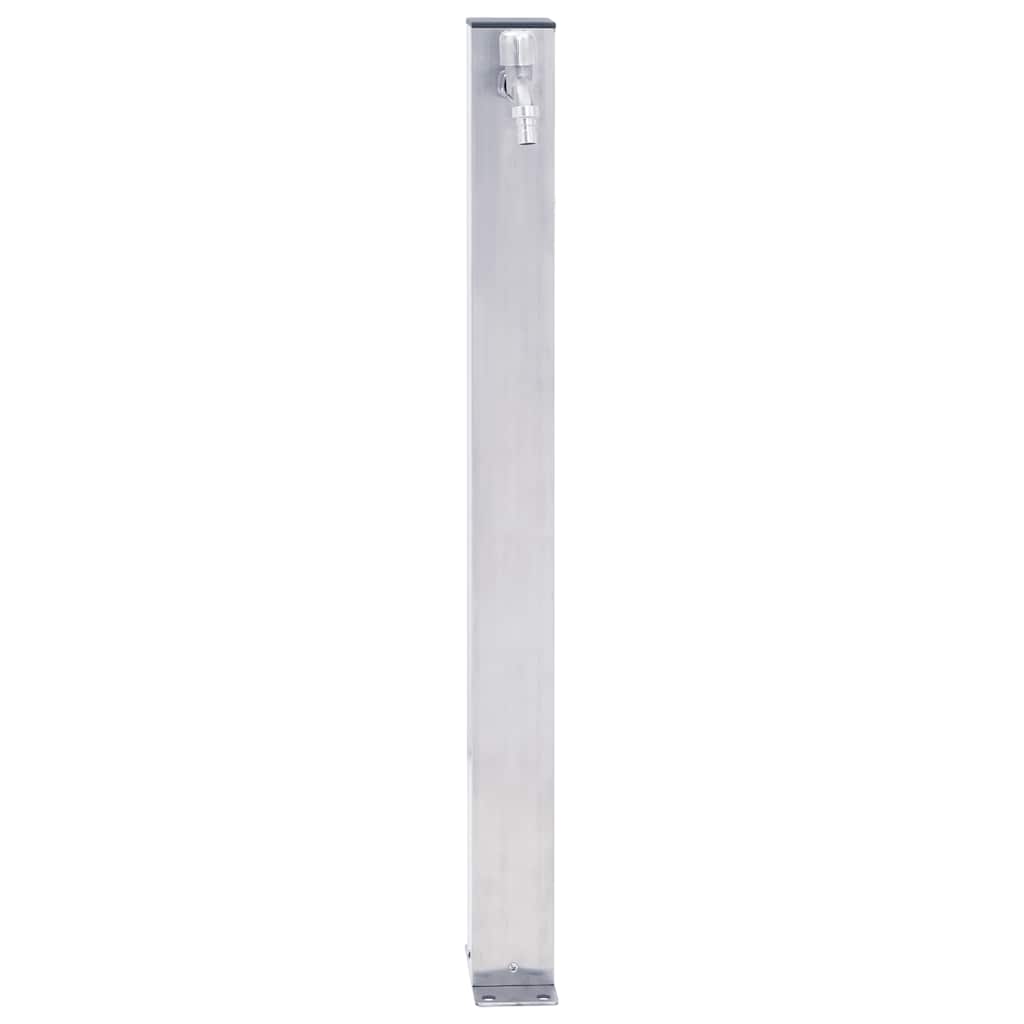 Colonna D'acqua Da Giardino 40 Cm Acciaio Inox Quadrato