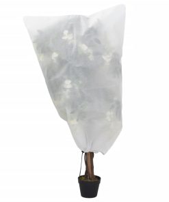 Coperture Con Coulisse Per Piante 4pz 70 G/m² 0,8x0,8 M
