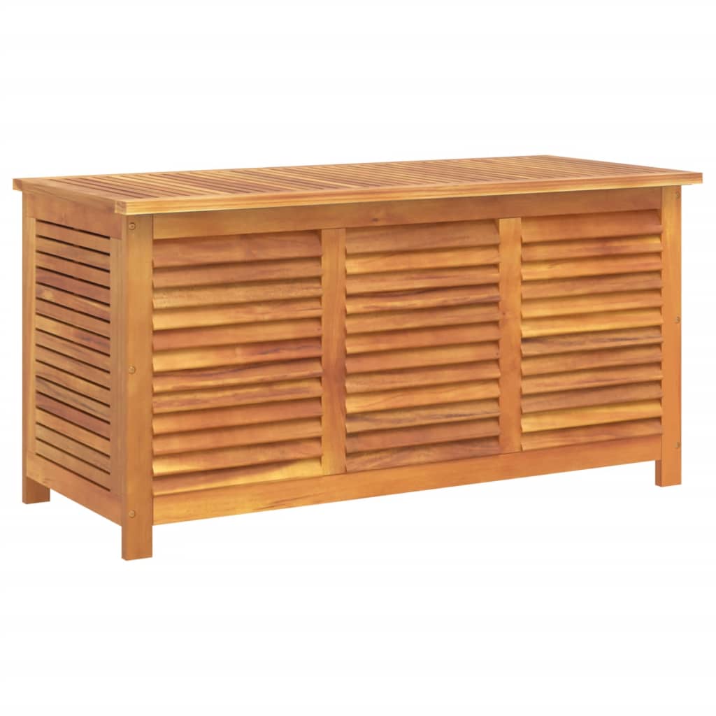 Contenitore Giardino Con Feritoia 113x50x56cm Massello Acacia