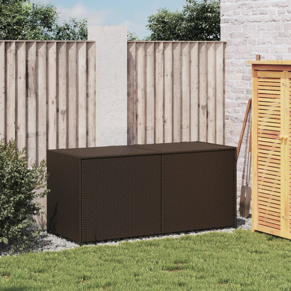 Contenitore Da Giardino Marrone 283l In Polyrattan
