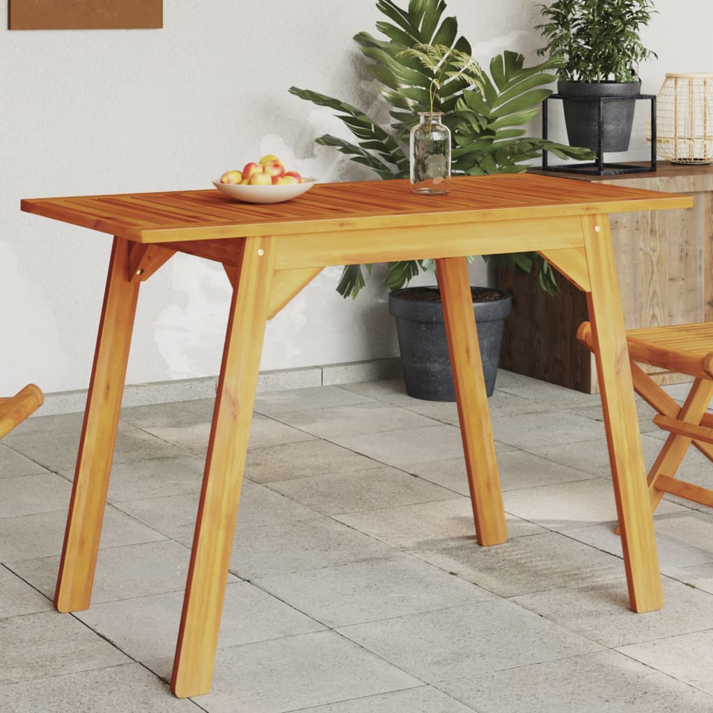 Tavolo Da Pranzo Da Giardino 110x56x75 Cm Legno Massello Acacia - Image 2