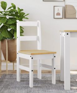 Sedie Da Pranzo 2 Pz Panama 105x30x45 Cm Legno Massello Pino