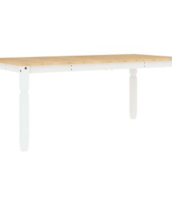 Tavolo Da Pranzo Corona 180x90x75 Cm In Legno Massello Di Pino