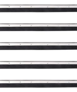 Testine Tergipavimento 5pz 60,5x2x5 Cm In Acciaio E Gomma