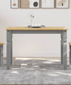 Tavolo Da Pranzo Corona 112x60x75 Cm In Legno Massello Di Pino