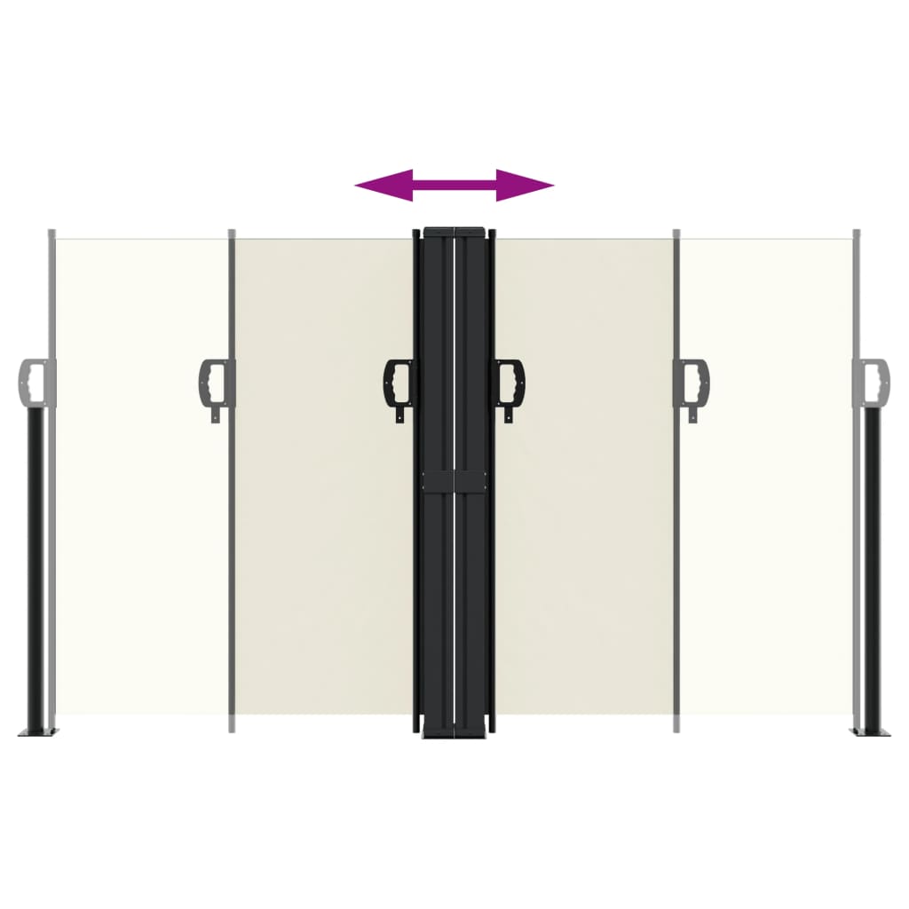 Tenda Da Sole Laterale Retrattile Crema 140x1000 cm - Image 3