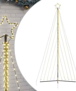Albero Di Natale A Led 570 Led Bianco Caldo 399 cm