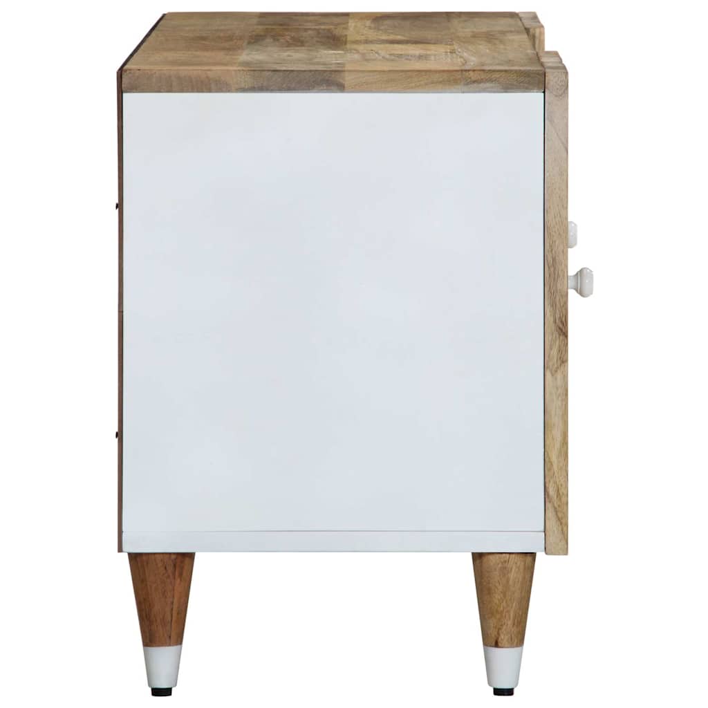 Mobile Porta Tv 105x33,5x46 Cm In Legno Massello Di Mango - Image 3