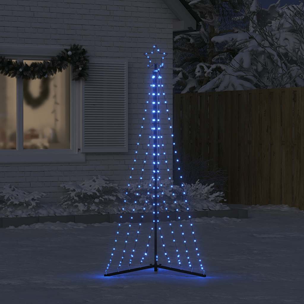Albero Di Natale A Led 339 Led Blu 187 cm