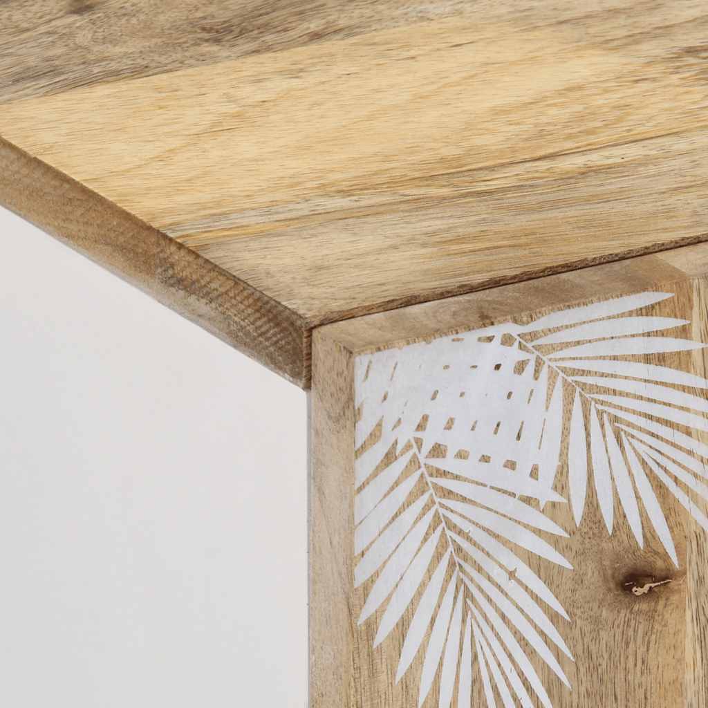 Mobile Porta Tv 105x33,5x46 Cm In Legno Massello Di Mango