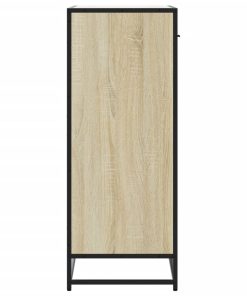 Scarpiera Rovere Sonoma 75x38x97,5 Cm Legno Multistrato Metallo