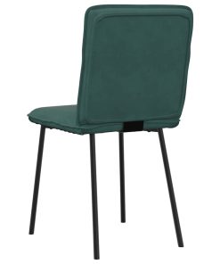 Sedie Da Pranzo 2 Pz Verde Scuro In Velluto