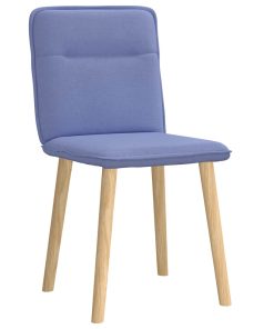 Sedie Da Pranzo 2 Pz Blu Jeans In Tessuto