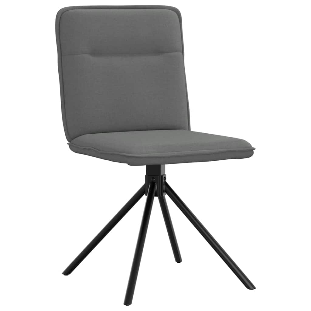 Sedie Da Pranzo 4 Pz Grigio Scuro In Tessuto - Image 4