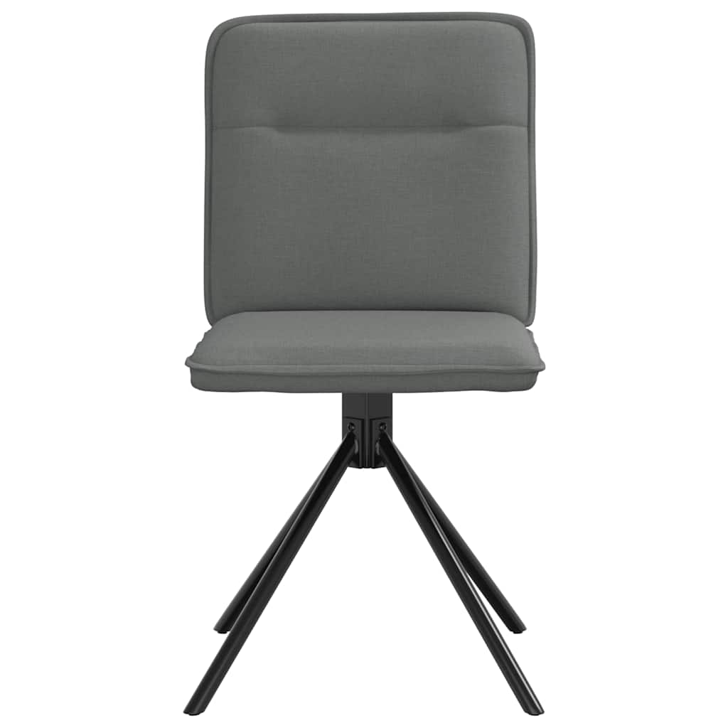Sedie Da Pranzo 4 Pz Grigio Scuro In Tessuto - Image 5