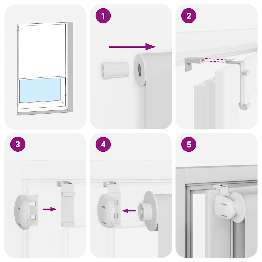 Tenda A Rullo Doccia 150x240 Cm Larghezza Tessuto 146 cm - Image 5