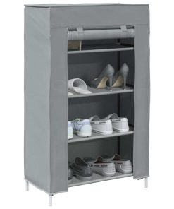 Scarpiera Grigio 60,5x30x97 Cm In Tessuto Non Tessuto