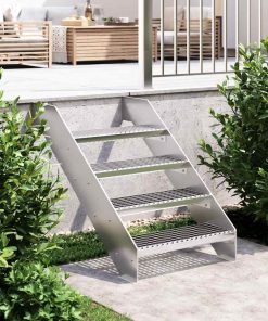 Gradino In Griglia 60x24x7 Cm Acciaio Zincato