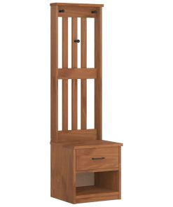 Albero Da Ingresso Sandnes 45x40x159,5 Cm In Legno Di Pino