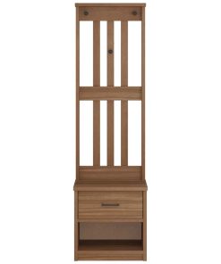Albero Da Ingresso Sandnes 45x40x159,5 Cm In Legno Di Pino