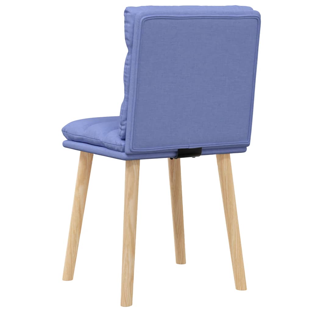 Sedie Da Pranzo 2 Pz Blu Jeans In Tessuto - Image 4
