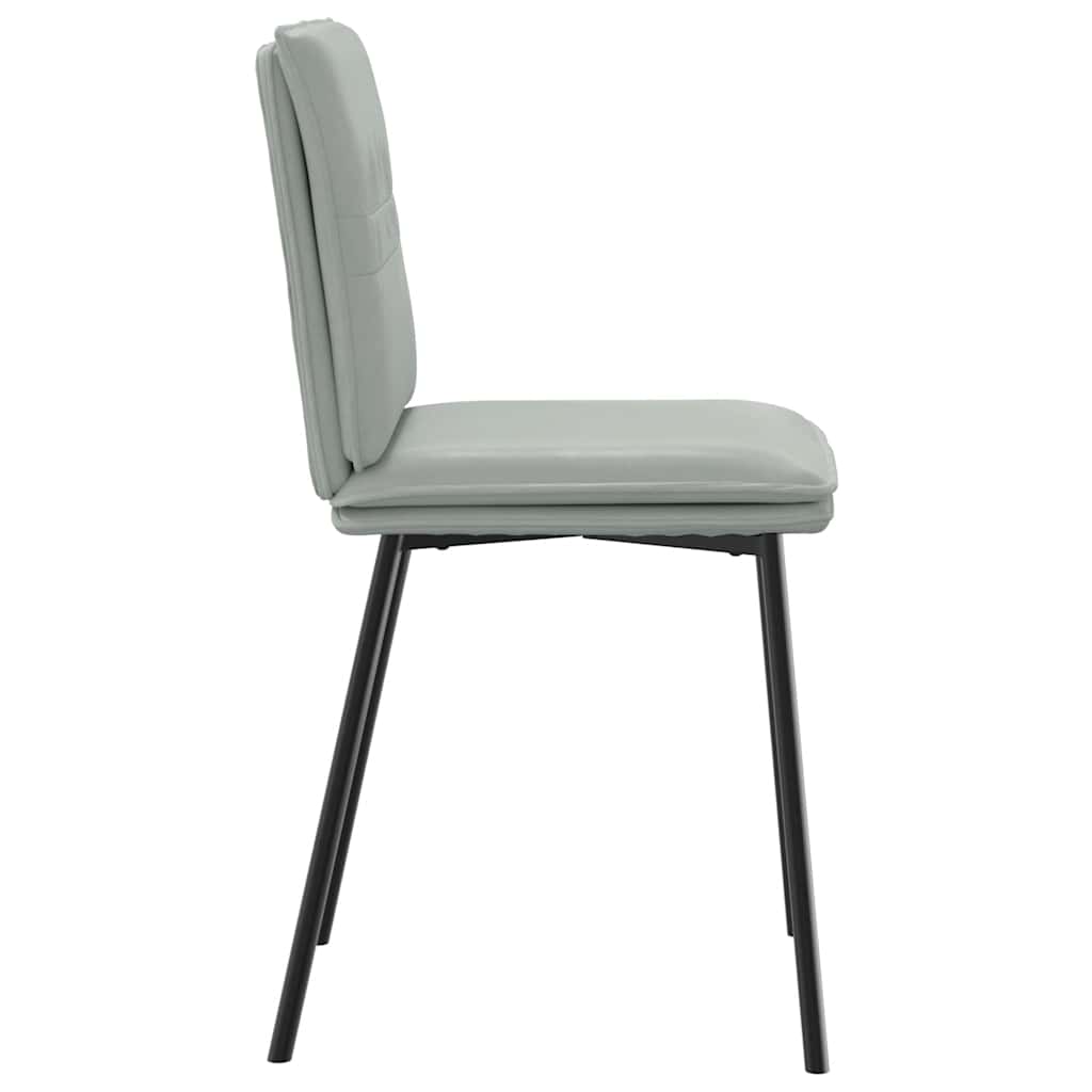 Sedie Da Pranzo 4 Pz Grigio Chiaro In Velluto
