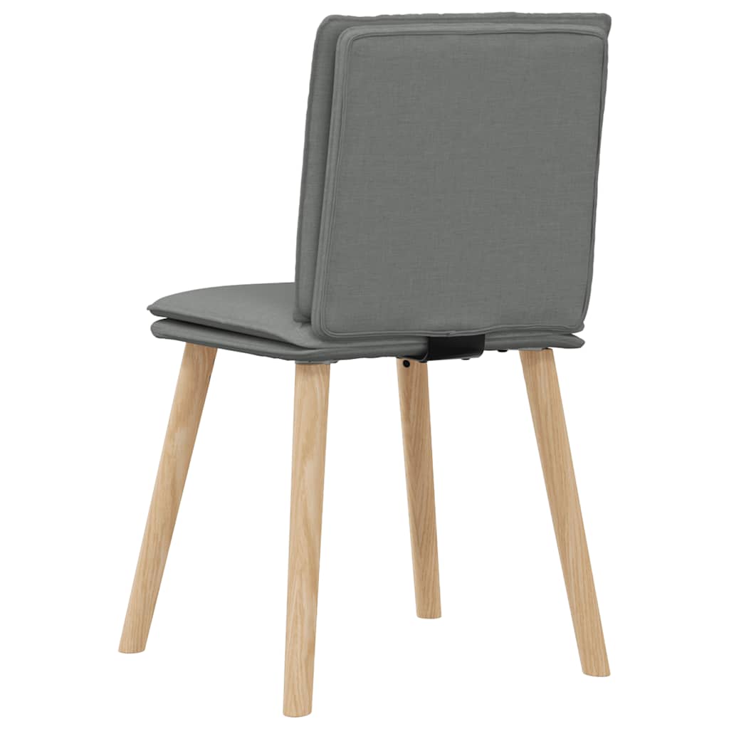 Sedie Da Pranzo 4 Pz Grigio Scuro In Tessuto - Image 4