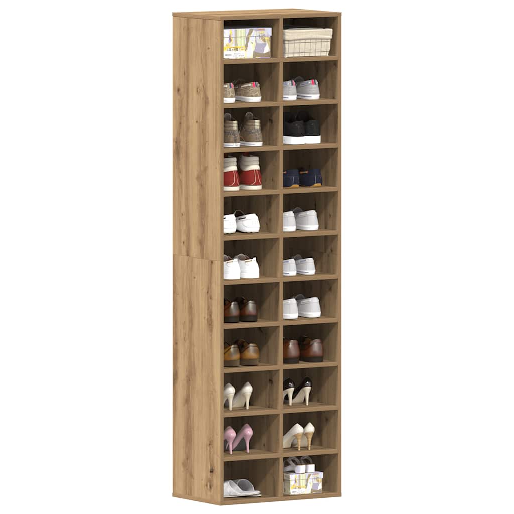 Scarpiera Rovere Artigianale 54x34x183 Cm In Legno Multistrato - Image 2