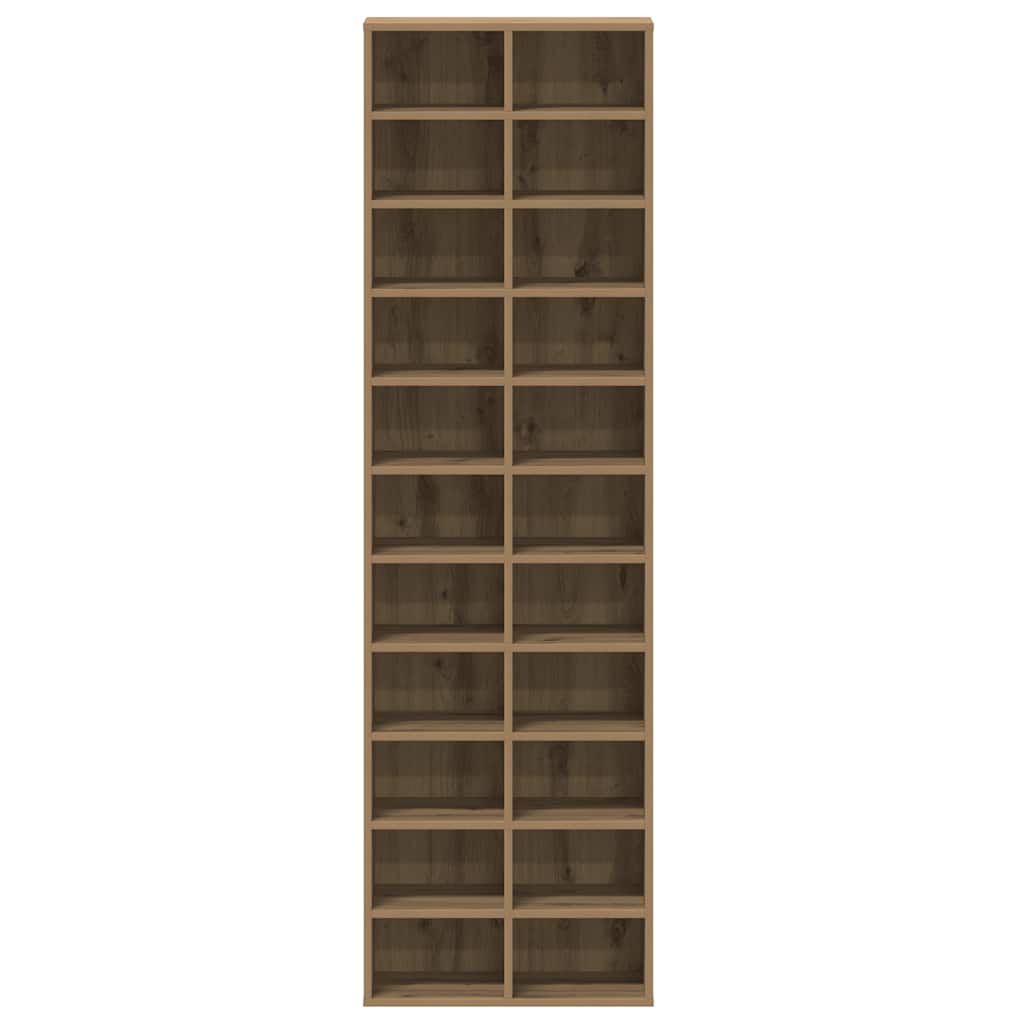 Scarpiera Rovere Artigianale 54x34x183 Cm In Legno Multistrato - Image 3