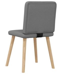 Sedie Da Pranzo 4 Pz Grigio Scuro In Tessuto