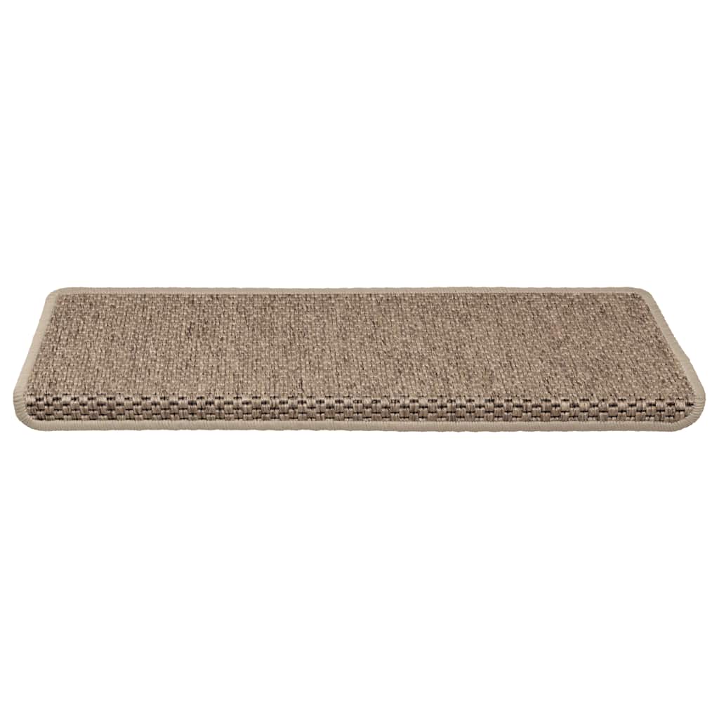 Tappeti Autoadesivi Scale Aspetto Sisal 30 Pz 65x21x4 Cm Sabbia - Image 3