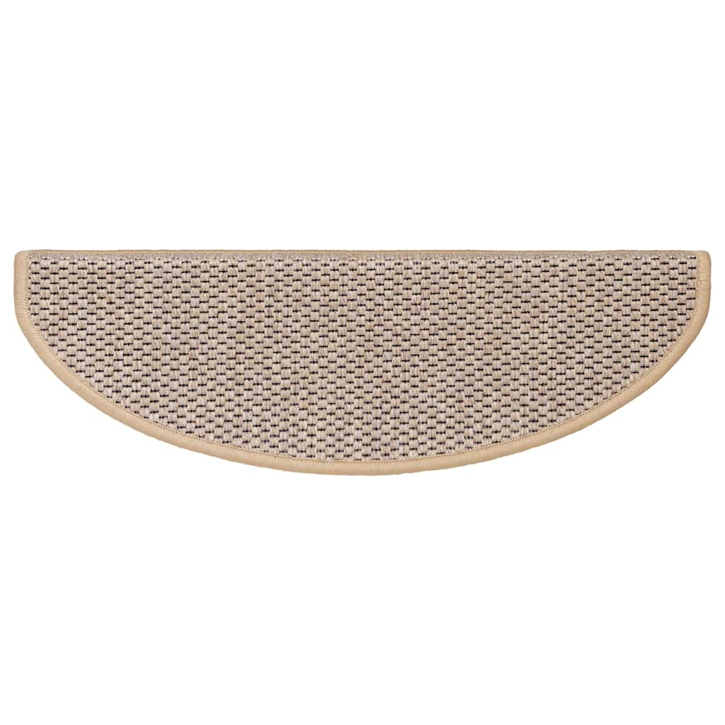 Tappeti Adesivi Scale Aspetto Sisal 30pz 65x21x4cm Beige Chiaro - Image 5