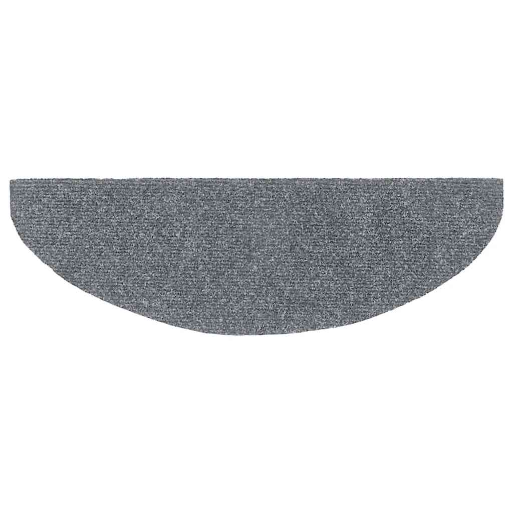 Tappetini Per Scale Autoadesivi 30 Pz 65x21x4 Cm Grigio Chiaro Semicircolari Grandi - Image 6