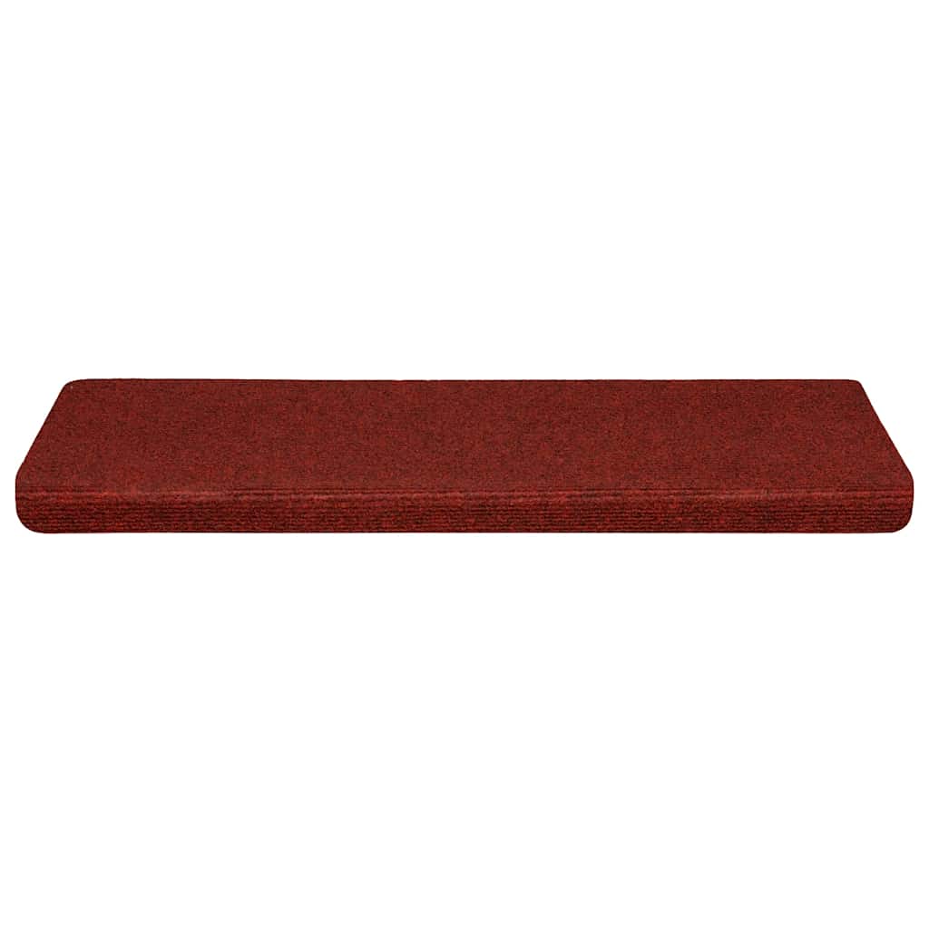 Tappetini Per Scale Autoadesivi 30 Pz 65x21x4 Cm Bordeaux Rosso Bordo Rettangolare - Image 4
